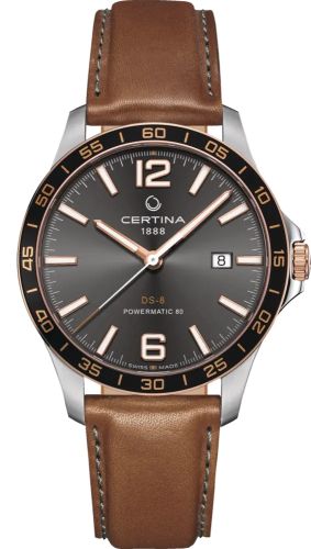 Certina DS-8 Powermatic Stainless Steel - Rose Gold / Grey
