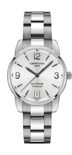 Certina DS Podium 33 Titanium / Silver / Bracelet