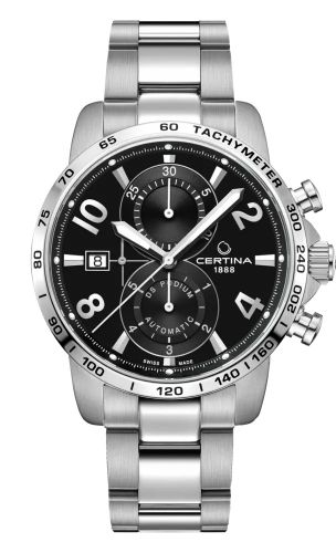 Certina DS Podium Chronograph Automatic Stainless Steel / Black / Bracelet