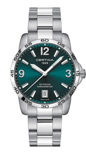 Certina DS Podium 40 Stainless Steel / Green / Bracelet