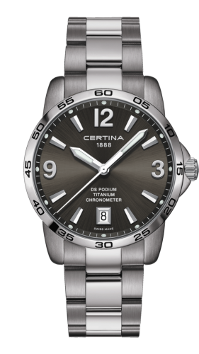 Certina DS Podium 40 Titanium / Grey / Bracelet