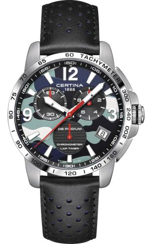 Certina DS Podium Lap Timer Stainless Steel / Monster Energy Yamaha Factory MXGP