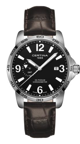 Certina DS Podium GMT Stainless Steel / Black