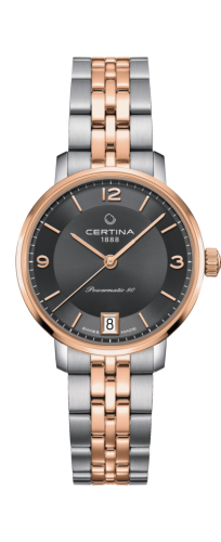 Certina DS Caimano Powermatic 80 Stainless Steel / Rose Gold PVD / Grey / Bracelet
