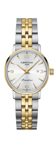 Certina DS Caimano Lady Stainless Steel - Yellow Gold / Silver / Bracelet