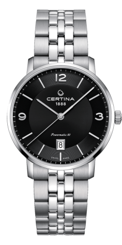 Certina DS Caimano Powermatic 80 Stainless Steel / Black / Bracelet