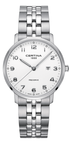 Certina DS Caimano 39 Stainless Steel / White / Bracelet
