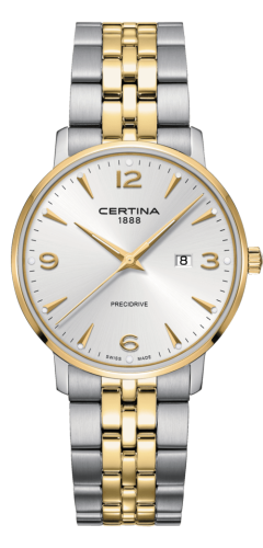 Certina DS Caimano 39 Stainless Steel / Yellow Gold PVD / Silver / Bracelet