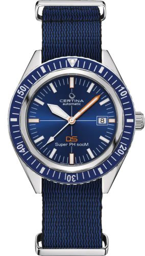 Certina DS Super PH500M Stainless Steel / Blue / Sea Turtle Conservancy