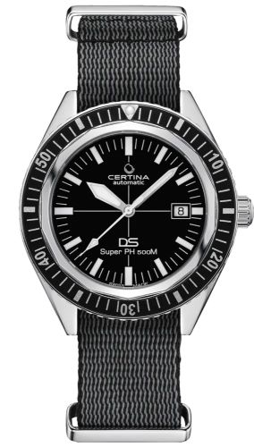 Certina DS Super PH500M Stainless Steel / Black / NATO