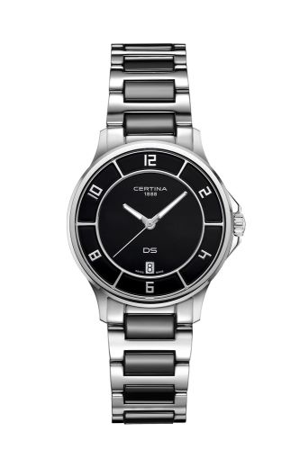 Certina DS-6 Lady Stainless Steel - Ceramic / Black / Bracelet