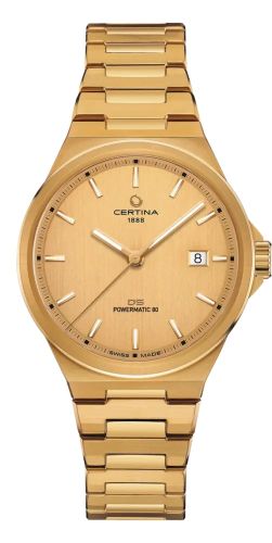 Certina DS-7 Powermatic 80 Yellow Gold / Champagne / Bracelet