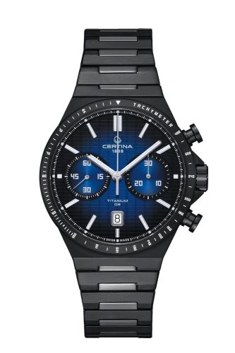 Certina DS-7 Chrono Auto Titanium PVD / Blue Gradient