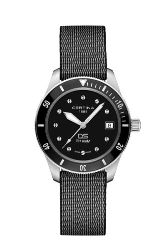 Certina DS PH100M Lady Stainless Steel / Black / NATO
