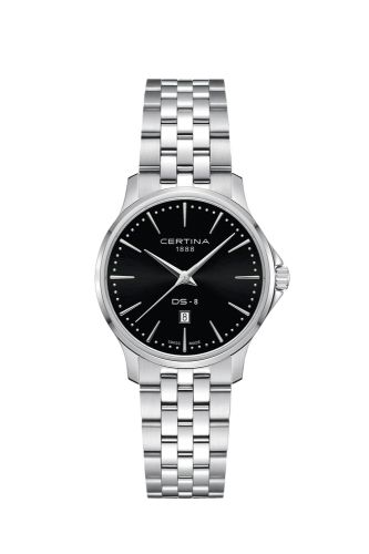 Certina DS-8 Lady Quartz Stainless Steel / Black / Bracelet