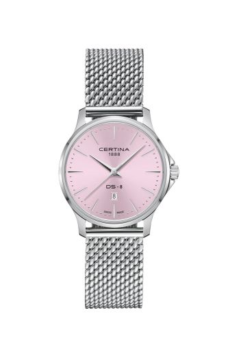 Certina DS-8 Lady Quartz Stainless Steel / Pink / Mesh