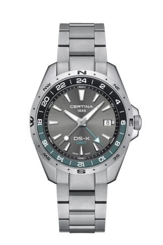 Certina DS-X GMT Stainless Steel / Grey / Bracelet