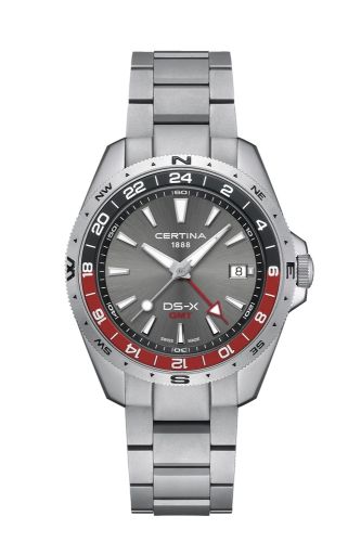 Certina DS-X GMT Stainless Steel / Grey / Bracelet