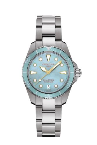 Certina DS Action Quartz 34.5 Titanium / MOP / Bracelet