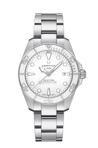 Certina DS Action Diver 40.5 Powermatic Stainless Steel / White / Bracelet