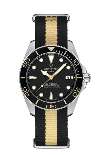 Certina DS Action Diver 40.5 Powermatic Stainless Steel / Black / NATO
