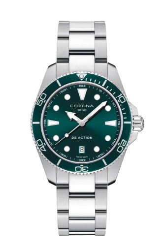 Certina DS Action 40 Quartz Stainless Steel / Green