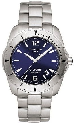 Certina C-Sport Stainless Steel / Bue / Bracelet