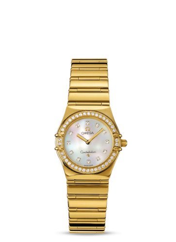 Omega Constellation Quartz 25.5 My Choice Yellow Gold / Diamond / MOP