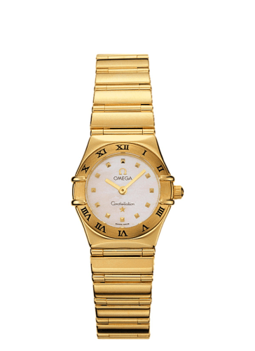 Omega Constellation Quartz 22.5 My Choice Yellow Gold / White