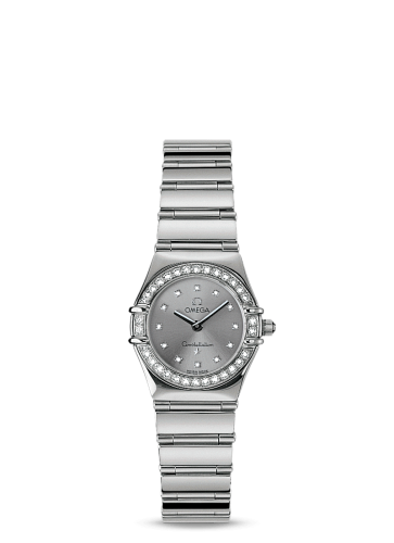 Omega Constellation Quartz 25.5 My Choice White Gold / Diamond / Grey