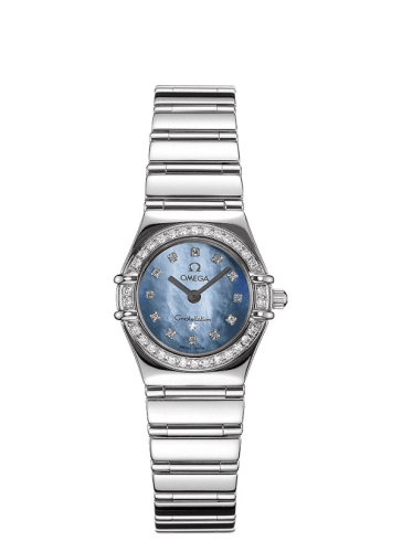 Omega Constellation Quartz 22.5 My Choice White Gold / Diamond / Blue MOP