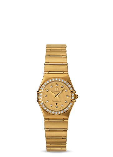 Omega Constellation Quartz 22.5 '95 Yellow Gold / Diamond / Champagne