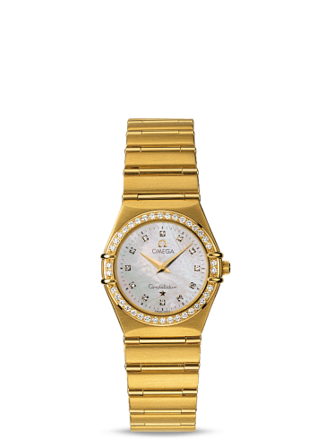 Omega Constellation Quartz 25.5 '95 Yellow Gold / Diamond / MOP