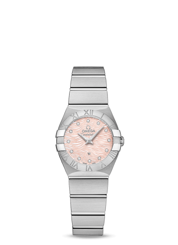 Omega Constellation Quartz 24 Stainless Steel / Pink MOP