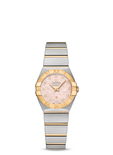 Omega Constellation Quartz 24 Stainless Steel / Yellow Gold / Pink MOP
