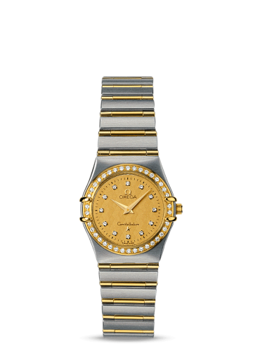 Omega Constellation Quartz 25.5 '95 Stainless Steel / Yellow Gold / Diamond / Champagne