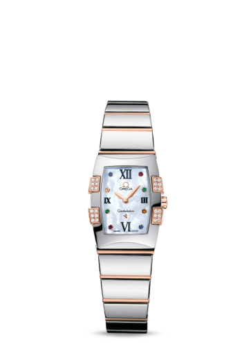 Constellation Quadrella Quartz 19.3 Stainless Steel / Red Gold / MOP