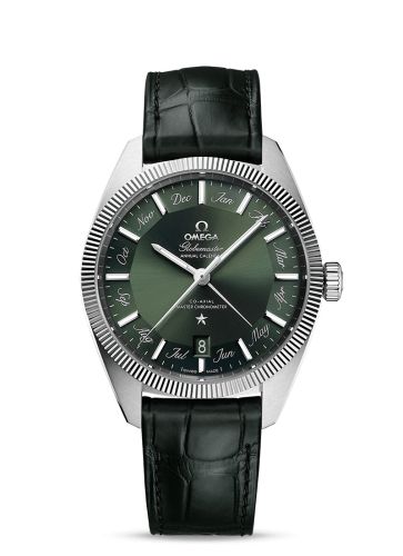 Omega Globemaster Annual Calendar Stainless Steel / Green