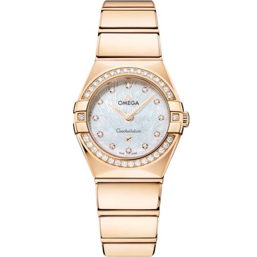 Omega Constellation Manhattan 25 Quartz Yellow Gold - Diamond / MOP Supernova