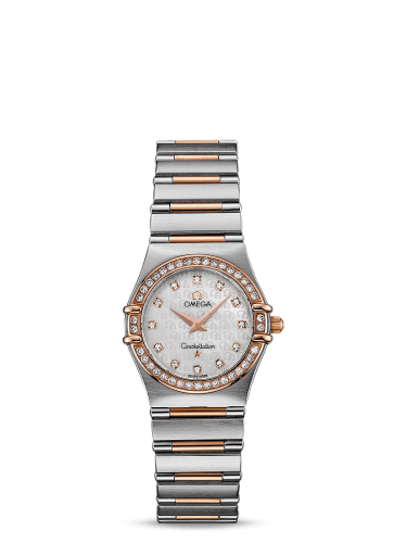 Omega Constellation Quartz 25.5 '95 Stainless Steel / Red Gold / Diamond / MOP