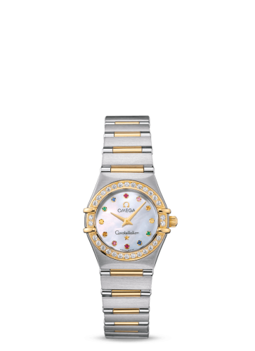Omega Constellation Quartz 25.5 '95 Stainless Steel / Yellow Gold / Diamond / MOP Iris