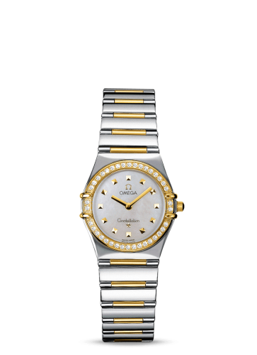 Omega Constellation Quartz 25.5 My Choice Stainless Steel / Yellow Gold / Diamond / White