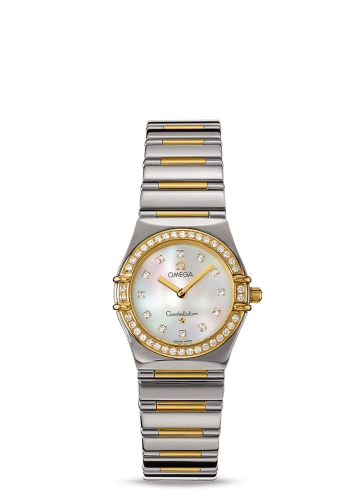 Omega Constellation Quartz 25.5 My Choice Stainless Steel / Yellow Gold / Diamond / MOP