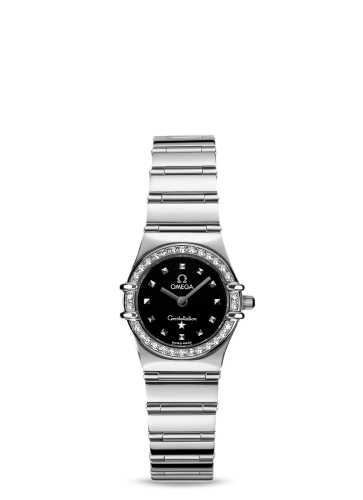 Omega Constellation Quartz 25.5 My Choice Stainless Steel / Diamond / Black