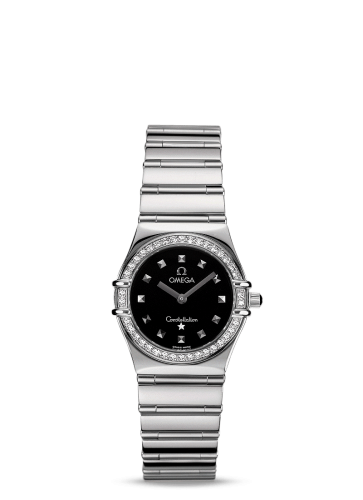 Omega Constellation Quartz 25.5 My Choice Stainless Steel / Diamond / Black