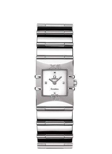 Omega Constellation Quadra Quartz 19.3 Stainless Steel / Diamond / MOP