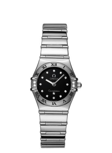 Omega Constellation Quartz 22.5 My Choice Stainless Steel / Diamond / Black