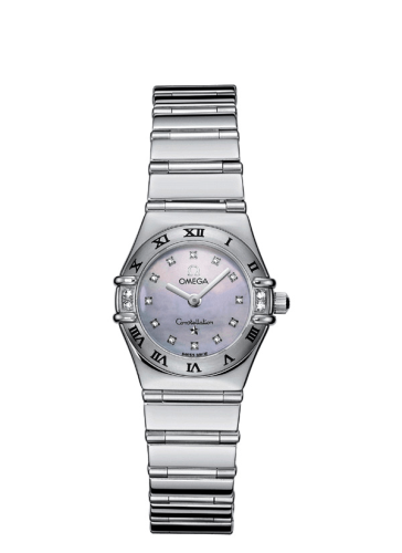 Omega Constellation Quartz 22.5 My Choice Stainless Steel / Diamond / Blue MOP