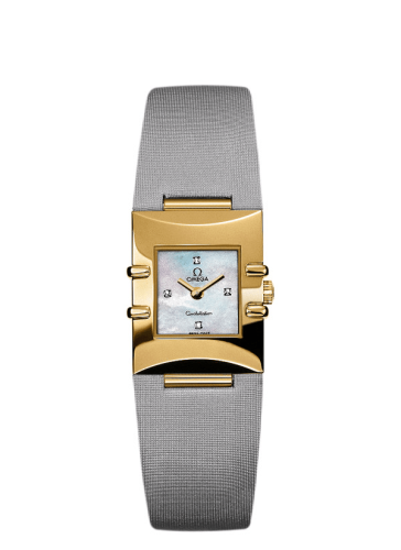 Omega Constellation Quadra Quartz 19.3 Yellow Gold / MOP