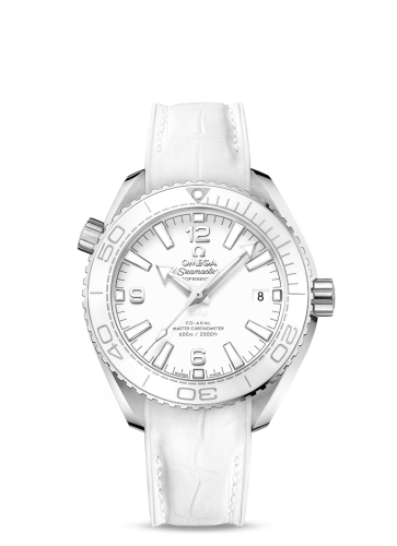 Omega Seamaster Planet Ocean 600M Co-Axial 39.5 Master Chronometer Stainless Steel / White / Alligator